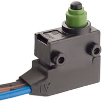 Marquardt Switches Snap-action Switch, SPDT, Mom, Button, 4A, 12VDC, 2A, 24VDC, Pin L/R, Cable