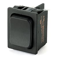 Marquardt Switches Rocker Switch, DPDT, ON-OFF-ON, 6A, Non-Illuminated, Black, 1830 Series