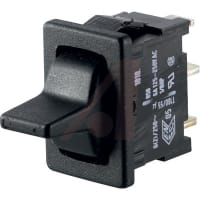 Marquardt Switches Switch, Toggle, SPDT, ON-OFF-ON, 6A, Non-Illuminated, PCB, 1810 Series