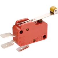 Marquardt Switches Snap-action Switch, SPDT, Mom, Roller Actuator, 10A, 1/4HP, QC, 1006 Series