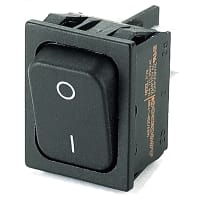 Marquardt Switches Rocker Switch, DPST/ON-OFF, 16A, Non-Illum, I/O Legend, QC, 6.4, 1830 Series