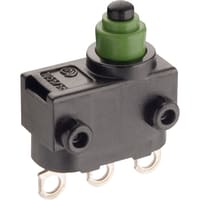 Marquardt Switches Snap-action Switch, SPDT, Mom, 4A, 12VDC, 2A, 24VDC, Pin Right, 1055 Series