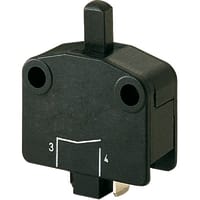 Marquardt Switches Switch, Snap-action, Pushbutton, SPDT, IP40, momentary, 16A, 380VAC, QC, 6.3