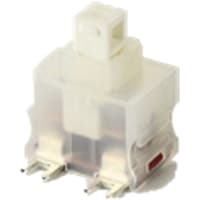 Marquardt Switches Pushbutton Switch, DPNO, 12A, Rest Pin, PCB, Horizontal, 1660 Series