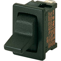 Marquardt Switches Switch, Toggle, SPDT, ON-OFF-ON, 6A, Non-Illuminated, Black, 1810 Series