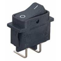 Marquardt Switches Rocker Switch, DPST/ON-OFF, 16A, Non-Illum, I/O Legend, Left PCB, 1830 Series