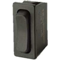 Marquardt Switches Rocker Switch, SPDT, ON-OFF-ON, 6A, Non-Illuminated, Black, 1830 Series