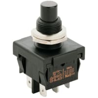 Marquardt Switches Pushbutton Switch, DPST/ON-OFF, 6A, QC, 4.9, 1830 Series