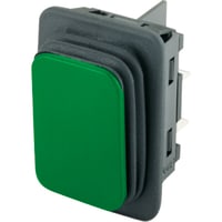 Marquardt Switches Switch, Rocker, DPST, ON-OFF, IP40, 16A, 125-250VAC, Non-Illum, Green, I/O Legend, QC, 6.3