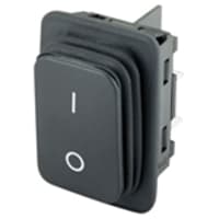 Marquardt Switches Rocker Switch, DPST/ON-OFF, 16A, Non-Illum, I/O Legend, QC, 6.4, 1830 Series