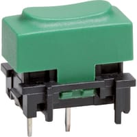 Marquardt Switches Switch, Tact and key, SPNO, 100mA 28V, PCB, Green Cap