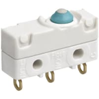 Marquardt Switches Switch, Snap-action, SPDT, momentary, IP67, Button Actuator, 2A, 250VAC, PCB