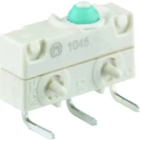 Marquardt Switches Switch, Snap-action, SPDT, momentary, IP67, Button Actuator, 5A, 250VAC, PCB