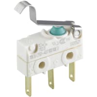 Marquardt Switches Switch, Snap-action, SPDT, mom, IP67, Simulated Roller Actuator, 6A, 250VAC, QC