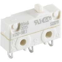 Marquardt Switches Switch, Snap-action, SPDT, momentary, IP67, Button Actuator, 6A, 250VAC, Solder