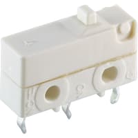 Marquardt Switches Switch, Snap-action, SPDT, momentary, IP67, Button Actuator, 6A, 250VAC, PCB