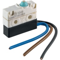 Marquardt Switches Switch, Snap-action, SPDT, momentary, IP67, Button Actuator, 3A, 250VAC, Cable