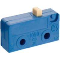 Marquardt Switches Switch, Snap-action, SPDT, mom, IP40, Button Actuator, 5A, 125-250VAC, Fixing Pin, PCB