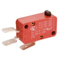 Marquardt Switches Switch, Snap-action, SPDT, IP40, momentary, Button Actuator, 16A, 125-250VAC, QC