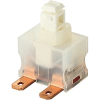 Marquardt Switches Switch, Pushbutton, DPST, ON-OFF, IP40, 12A, 125-250VAC, QC, 4.8 Horizontal