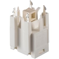 Marquardt Switches Switch, Pushbutton, DPST, ON-OFF, IP40, 12A, 125-250VAC, PCB, 180 Degree Angled