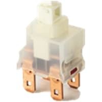 Marquardt Switches Switch, Pushbutton, Compact, SPNO, ON-OFF, 5Am, 30V, Black, QC, 2.8x0.5