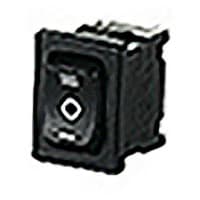 Marquardt Switches Switch, Rocker, SPDT, ON-OFF-ON, IP40, 6A, 125-250VAC, Non-Illum, Black, 1/0/2 Legend, QC