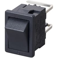 Marquardt Switches Switch, Rocker, DPST, ON-OFF, IP40, 12A, 125-250VAC, Non-Illuminated, PCB, Left