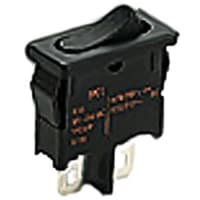 Marquardt Switches Switch, Rocker, SPST, ON-OFF, IP40, 6A, 125-250VAC, Non-Illum, White, I/O Legend, QC, 4.8