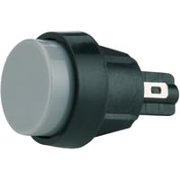 Marquardt Switches Switch, Pushbutton, SPNO, IP40, 4A, 125VAC, 2A, 250VAC, Fixing Pin, QC, Gray