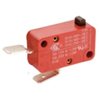 Marquardt Switches Switch, Snap-action, SPNO, Button Actuator, 16A, 125-250VAC 1/2 HP, QC