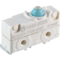 Marquardt Switches Switch, Snap-action, SPDT, momentary, IP67, Button Actuator, 1A, 250VAC, PCB