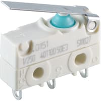 Marquardt Switches Switch, Snap-action, SPDT, mom, IP67, Straight Lever Actuator, 6A, 250VAC, Solder