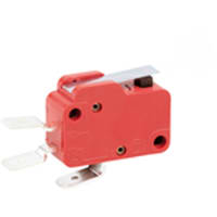 Marquardt Switches Switch, Rocker, SPST, ON-OFF, IP40, 10A, 12VDC, Illuminated, 12V, Red, QC, Lower Flange