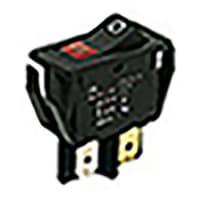 Marquardt Switches Switch, Rocker, DPST, ON-OFF, IP40, 20A, 16A, 250VAC, Illum, 230V, Green, O Legend, PCB