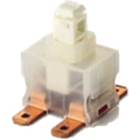 Marquardt Switches Switch, Pushbutton, DPST, ON-OFF, IP40, 12A, 125-250VAC, QC, 4.8 Horizontal