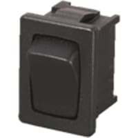 Marquardt Switches Switch, Rocker, SPDT, ON-OFF-ON, IP40, 6A, 125-250VAC, Non-Illuminated, Light Gray, PCB