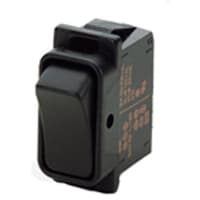 Marquardt Switches Switch, Rocker, DPST, ON-OFF, IP40, 16A, 125VAC, Non-Illum, Lt Gray, Lower Flange, PCB