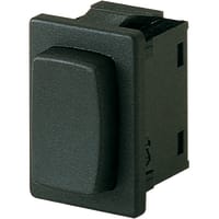 Marquardt Switches Switch, Pushbutton, SPNO, IP40, 2A, 250VAC, Non-Illuminated, Black, Solder