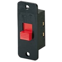 Marquardt Switches Switch, Slide, DPDT, ON-OFF-ON, 2A, 42VAC, Blk Housing, Gray Actr, No legend, Wire-wrap