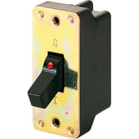 Marquardt Switches Switch;Toggle;ON-OFF;DPST;Black Actuator W/Red Dot;15A;250VAC;Screw Term