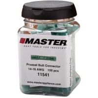 Master Appliance Proseal Butt Splice Connector Jar, 14-16 AWG Blue, 100 Pcs"