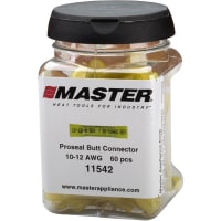 Master Appliance Proseal Butt Splice Connector Jar, 10-12 AWG Yellow, 60 Pcs"