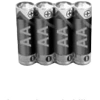 Master Appliance Battery, Non-Rechargeable, AA, 1.5 V, Alkaline, Package of 4