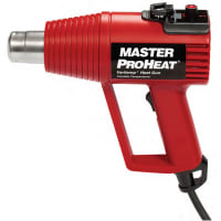 Master Appliance Heat gun, 120 V, 1300 W, 11 A, 15 CFM, 4000 FPM, 1.3 in., 6 ft., 3-wire grounded