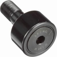 McGill Cam Follower, Cylindrical Steel, 1 1/2 in, 38mm, Lubri-Disc Seal, Hex, CF Series