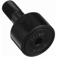 McGill Cam Follower, Crown Steel, 1 1/4 in, 32 mm, Lubri-Disc Seal, Hex, CF Series