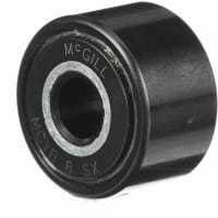 McGill Cylindrical Metric Cam Follower, Yoke Mount Roller, 24mm RD, Sealed