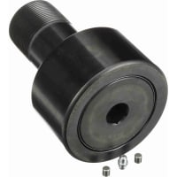 McGill Cam Follower, Cylindrical Steel, 4 in, 102 mm, Lubri-Disc Seal, Hex, CF Series