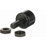 McGill Crowned Metric Cam Follower, Stud Mount Roller, Hex Hole, 16mm RD, Sealed